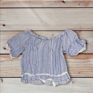 American eagle outfitters off shoulder shirt